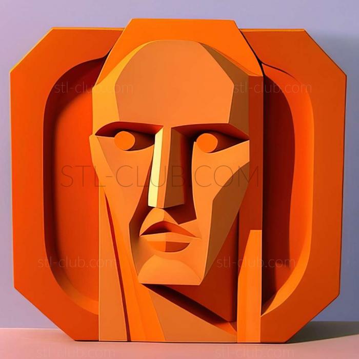3D мадэль Ричард Линднер, американский художник (STL)